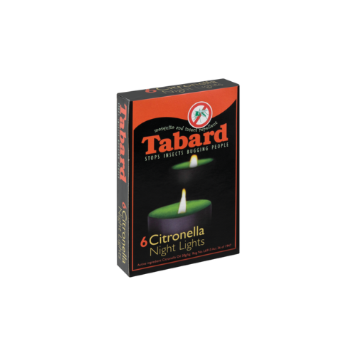 Tabard Insect Repellent Citronella Night Light Candles 6 Pack Mustek